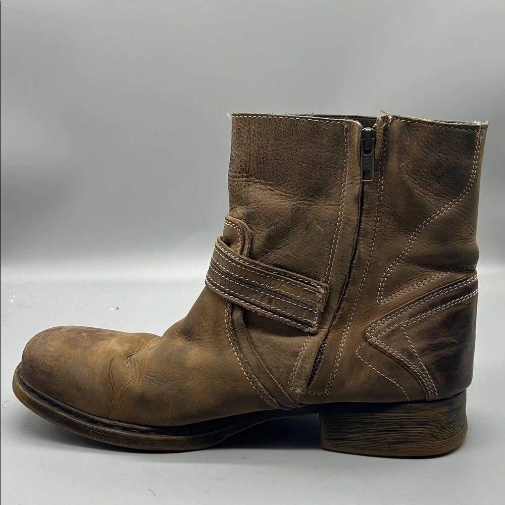 Men's BedStu Wren Leather Distressed Boots Rustic